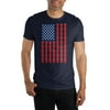 Men's Americana American Flag Navy Shirt-Medium
