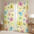 thumbnail image 2 of Erosebridal Kawaii Butterfly Curtains and Drapes (42Wx90L),Cartoon Animal 30%-50% Black Out Curtains,Curtains for Living Room,Floral Decor, 2 of 6