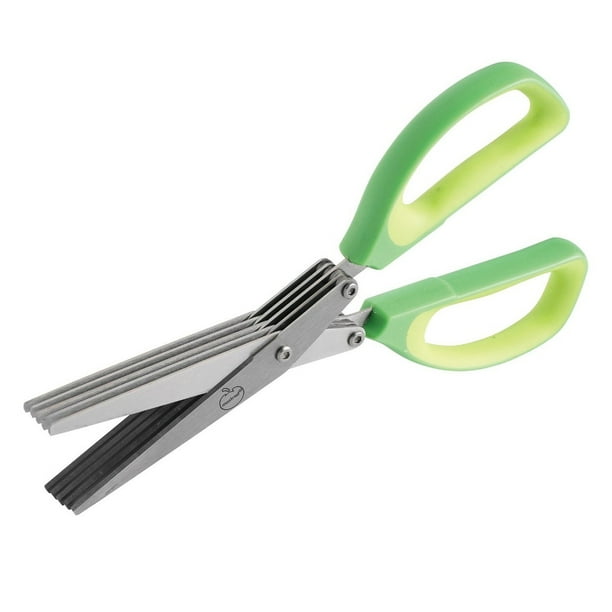 mastrad herb scissors 5blade stainless steel herb shears allows