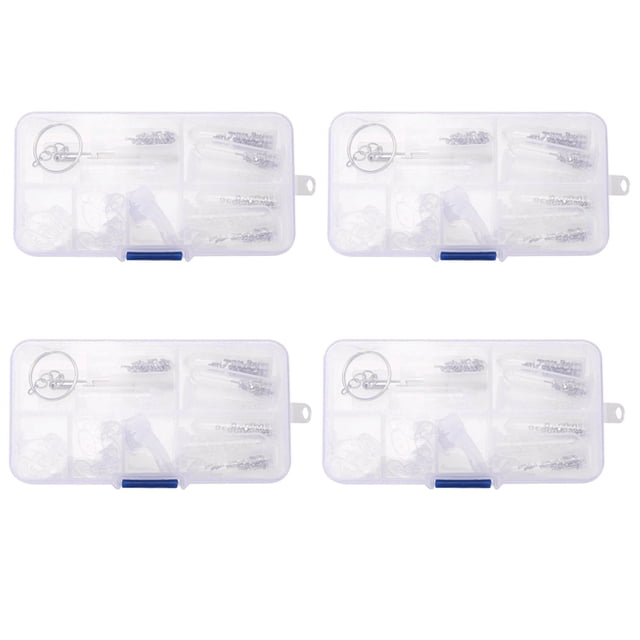 Kit de Réparation de Lunettes Optiques 4X Vis de Réparation de Lunettes Boîte à Outils Vis de Lunettes de Soleil Écrou de Vis Nez Ensemble Assortiment