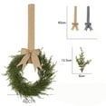 thumbnail image 2 of Inch Mini Wreath Summer Greenery with Burlap Ribbon for Front Door Farmhouse Kitchen Cabinet Porch Wall Window, 2 of 4
