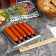 thumbnail image 4 of Hot Dog Roller Stainless Steel Sausage Roller Rack With Extra Long Wooden Handles Grilling Hot Dog Grill For Evenly Cooking Hot Dogs 5 Hot Dog Capacity, 4 of 8