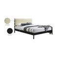 thumbnail image 2 of Meridian Furniture Abigail Cream Vegan Leather King Bed, 2 of 7