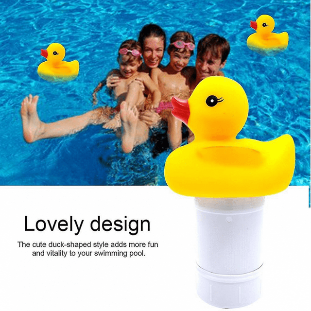Pool Cleaner Automatic Swimming Pool Chlorine Duck Shaped Floating Dispenser for Spa Pool