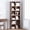 Brown, variant on NEWSENDY 68.5 Inches Small Tall Narrow Corner Bookshelf, 6 Shelf Cubby Storage Organizer for Small Spaces, Freestanding Storage Cabinet for Bedroom Library Living Room Home Office, Brown