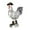 White, variant on CoudarTitie Rooster Statue Chicken Animal Yard Art Farm Animals Statue Art Crafts Decorative Black