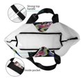 thumbnail image 4 of Balery Snake And Flower Bolsa Tote Estilo Estético con Cremalleras, Bolsa de Hombro, Bolsa de Compras Grande y Plegable, 4 of 8