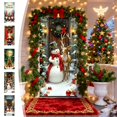 thumbnail image 1 of Cubrepuertas Navideño con Diseño de Papá Noel, 89 X 183 Cm | Decoración Festiva para Puertas y Paredes | Tela de Poliéster Resistente | Fácil Instalación | Apto para Interiores y Exteriores | Multico, 1 of 6