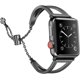 thumbnail image 1 of Bandas compatibles con Apple Watch Band 38 mm 40 mm iWatch SE Series 6/5/4/3/2/1, pulsera de joyería de metal elegante para mujer Brazalete de pulsera de acero inoxidable - Negro-38 mm Ormromra LRWJ876-1, 1 of 6