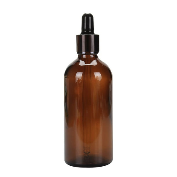 Botella cuentagotas de vidrio bronceado, botella de viaje, contenedor recar Labymos estándar