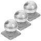 thumbnail image 1 of HAMPPLIES 3Ud Tapas Para Postes De Hechas En Hierro Resistente Para Uso En Hogar Color Plata, 1 of 8