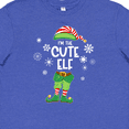 thumbnail image 4 of Inktastic Funny Christmas I'm the Cute Elf with Shoes and Hat Youth T-Shirt, 4 of 5