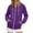 Dark Purple2, variant on ZHOUCHANKIDS Zip Up Hoodie Women Oversized Y2K Sweatshirt Casual Long Sleeve Fleece Jacket Lightweight Fall Hoodies with Pockets Light Green