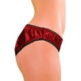 thumbnail image 6 of Merise Womens Sexy Silk Satin Bikini With Different Types Of Color & Lace Combination ! (Navy Blue Lace- Mehroon Wine- Small), 6 of 6