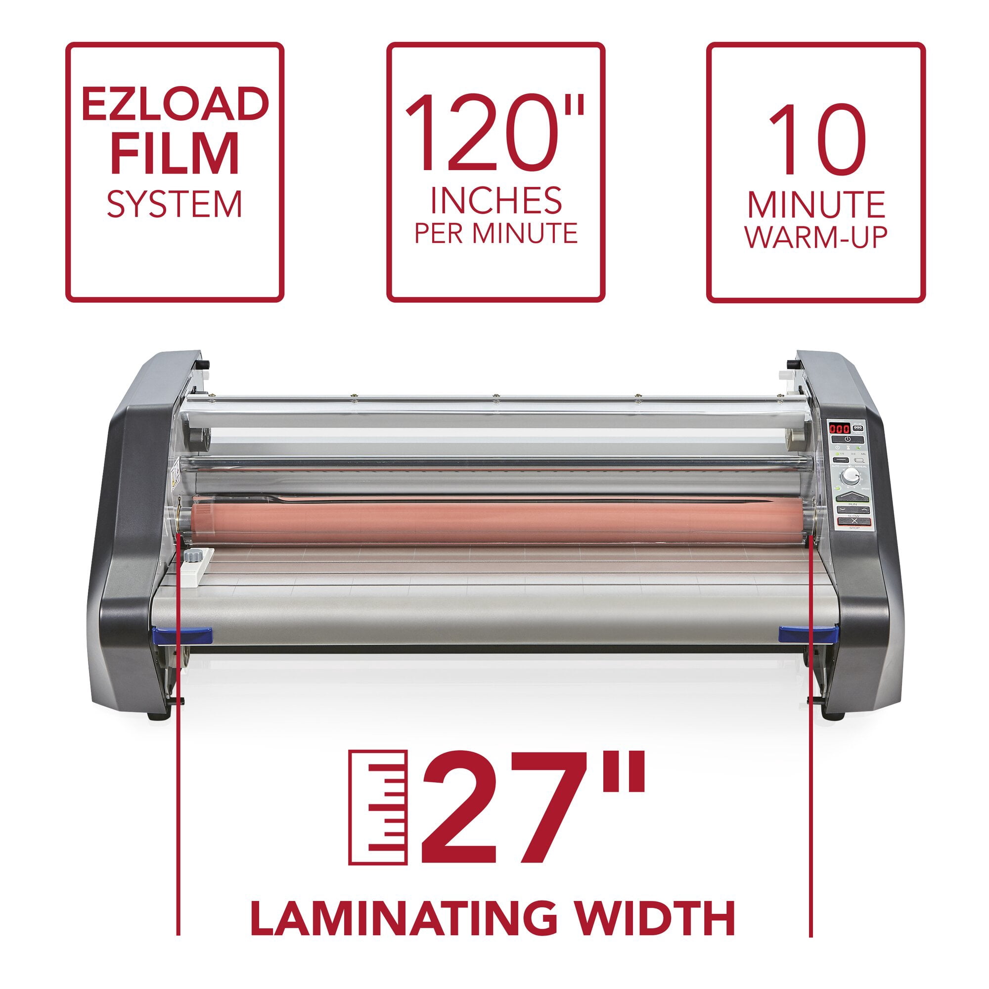 GBC Ultima 55 Thermal Roll Laminator, 27" Maximum Width, 10 Minute Warm-Up