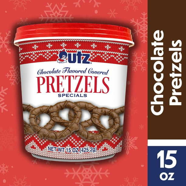 15 oz Utz Chocolate Flavored Covered Specials Pretzels Tub