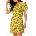 thumbnail image 2 of Naloa Duck1 Print Women Nightgowns,Womens Loungewear,Short Sleeve Sleepwear,Comfy Ladies Nightdress, 2 of 6