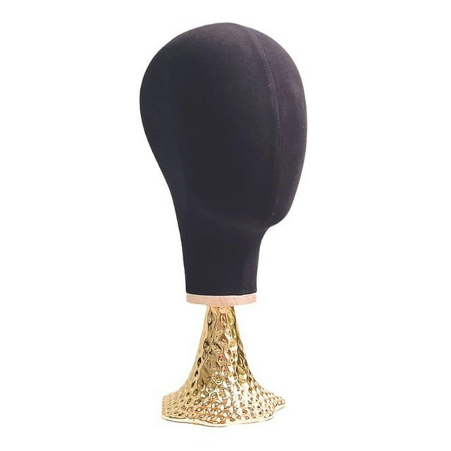 Soporte de cabeza de maniquí Yuyangstore para exhibición de postizos sombreros negro