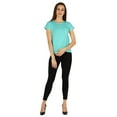 thumbnail image 2 of Inkmeso Solid Short Sleeve Basic T-Shirt For Womens Patch Pocket Casual Summer Basic Top, 2 of 7