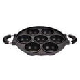 thumbnail image 4 of Molde para muffins antiadherente de 7 agujeros con asa de aleación de aluminio Negro, 4 of 9