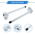 thumbnail image 4 of 1 Pair Motorcycle Handlebar, 31mm Handle Bar Universal for ATV Durable Aluminum Alloy Silver Tone, 4 of 6
