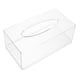 thumbnail image 5 of Caja de pañuelos de acrílico transparente, simple, rectangular, para servilletas de papel, organizador para coche, hogar, mesa auxiliar, 5 of 6