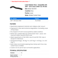 thumbnail image 2 of Lower Radiator Hose - Compatible with 2007 - 2013 LS460 4.6L V8 GAS 2008 2009 2010 2011 2012, 2 of 2