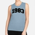 thumbnail image 2 of 1983 College Style Women's Muscle Tank Medium Stonewash Denim, 2 of 5