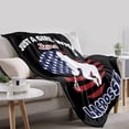 thumbnail image 6 of Just Girl Who Loves Lacrosse Blankets Soft Plush Flannel Kid Throw Lightweight Air Conditioner Quilt for Kids Sofa Room Decoration 50 in x 40 in Small for Kids, 6 of 6