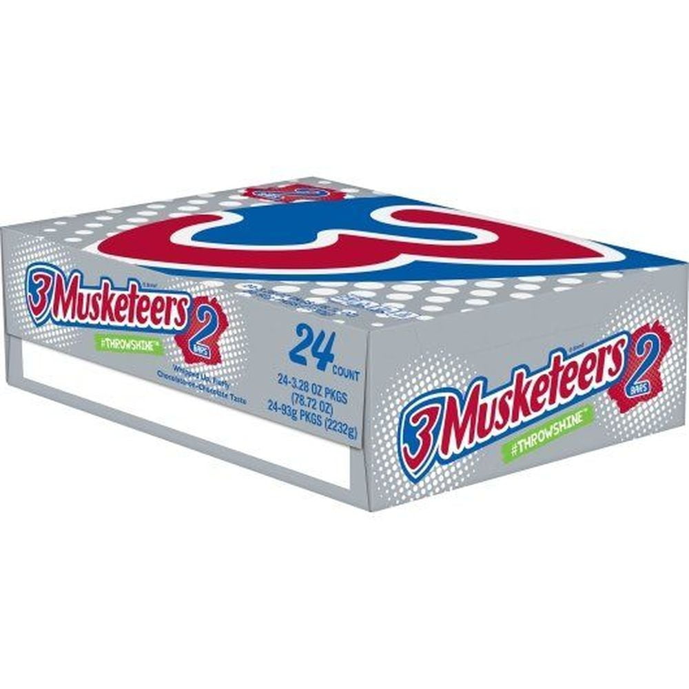 3 Musketeers Multi Piece King Size Chocolate Candy Bar -- 144 per Case.