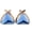 Blue, variant on ™ Bridal Rhinestone Crystal Triangle Shape Clip on Earrings Non Piercing for Women Ear Clip