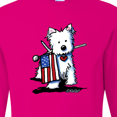 thumbnail image 4 of Inktastic Us Flag Westie Long Sleeve T-Shirt, 4 of 5