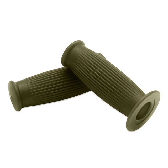 Almencla Pair Universal Motorcycle HandleBar Hand Grip Retro Handlebar Green 22 24MM