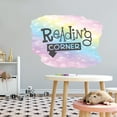 thumbnail image 2 of SIGNAGE - Vinyl Multicolored Reading Corner Signage Home Wall Decoration Sticker Lettering Art Design Easy To Apply Study Room Wall Decal 30" x 21", 2 of 5