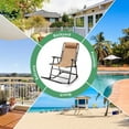 thumbnail image 6 of Topcobe Outdoor Zero Gravity Rocker for Lawn, Porch, Backyard, Comfortable, Beige, 6 of 7