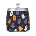 thumbnail image 7 of Yayeee Ashtray with Lid for Cigarette Smokeless Stainless Steel Home Ash Holder, Orange Halloween Ghosts, 7 of 7