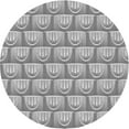 thumbnail image 1 of Ahgly Company Machine Washable Indoor Round Transitional Platinum Gray Area Rugs, 3' Round, 1 of 7