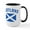 White/Black Inside, variant on CafePress - Scotland Flag - 15 oz Ceramic Large White Novelty Mug
