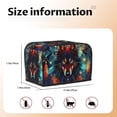 thumbnail image 4 of KLL Mystic Wolf Dreamcatcher Print 2 Slice Toaster Dust Covers Kitchen Small Appliance Cover with 2 Pockets,Can hold Jam Spreader Knife & Toaster Tongs (11.4 x 7.9 x 7.5), 4 of 6