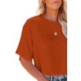 thumbnail image 2 of Sherrylily Women Half Sleeve Cropped T Shirt Crop Tops Casual Summer Tees, 2 of 4