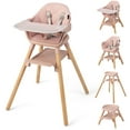 thumbnail image 1 of Patiojoy 3 in 1 High Chairs for Babies and Toddlers, Eat and Grow Convertible Highchair with Foot Rest Pink, 1 of 9