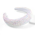 thumbnail image 4 of Women's Sparkling Crystal Padded Rhinestone Wide Bejeweled Hair Headband Party Hairband Hair Accessories, 4 of 5