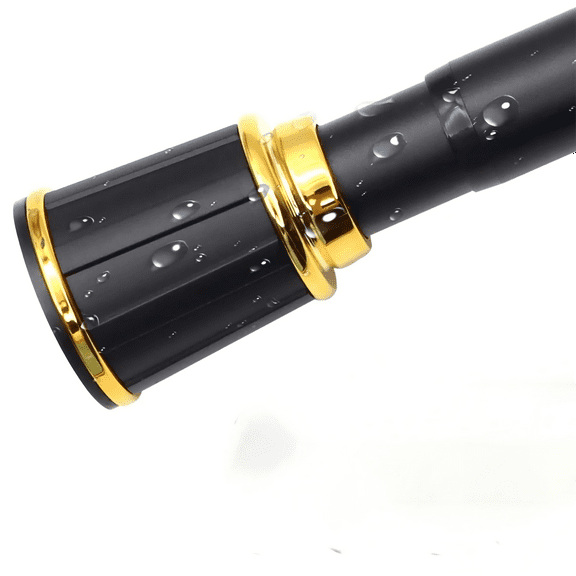 Ktinnead Tension Shower Curtain Rod, 43 to 74 inch Adjustable Heavy Duty Shower Curtain Rods for Bathroom Closet Windows,Black