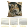 thumbnail image 4 of Chilfamy Hamster Throw Pillow Cover Brown Mouse Pillow Cover 3D Cute Animal Cushion Cover Kawaii Pet Living Room Decorative Pillow Cover for Kids Boys Girls Teens White, 4 of 5
