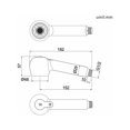 thumbnail image 5 of Durable Chrome Faucet Hand Shower Sink Showers Pro Kitchen Mixer Tap Shower Head 2 Spray Types, 5 of 5