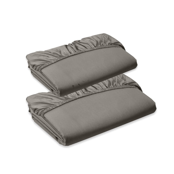 Elegant Comfort 1500 Series Fitted Sheet, King Size, Grey