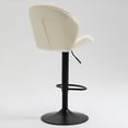 thumbnail image 5 of Set of 2 Adjustable Barstools with Back and Footrest Cream, 5 of 5
