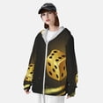 thumbnail image 3 of Lsque Golden Dice UPF 50+ Lightweight Sun Protection Men's Women's Long Sleeve Shirt, Hoodie Performance -Medium, 3 of 9