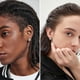 thumbnail image 4 of 18k Gold Nugget Earrings for Men Cubic Zirconia Square Earrings for Men Women Hypoallergenic Jewelry, 4 of 5