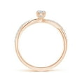 thumbnail image 2 of ANGARA Natural 0.4 Ct. Diamond Classic Engagement Ring in 14K Rose Gold for Women (Ring Size: 12), 2 of 8